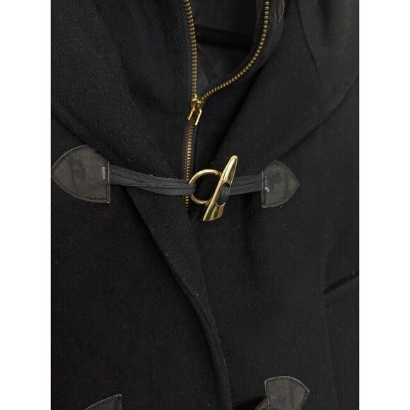 George Simonton Black Lambswool‎ Cashmere Coat Size 4 - Picture 8 of 15